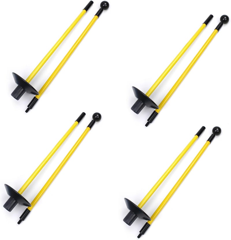 Crestgolf 4PCS Golf Flagstick - Portable Design, Practice Putting Green Flag Stick for Yard - Golf Pole Pin Flagpole - Image 2